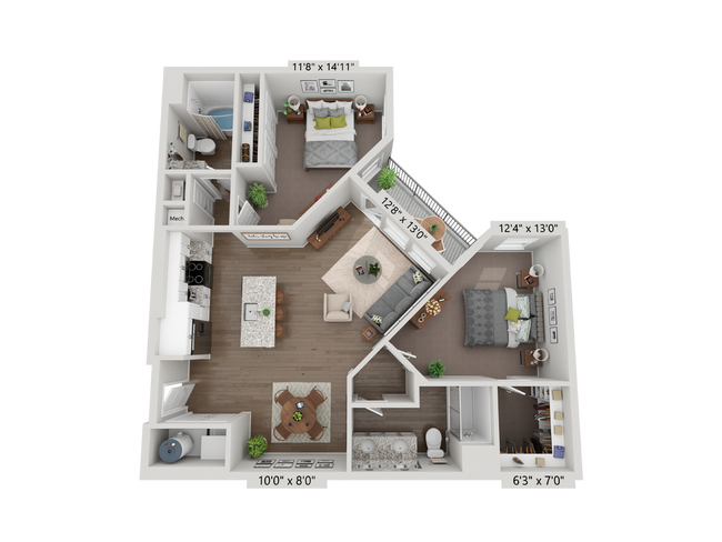 Unit 6202 2310 floor plan